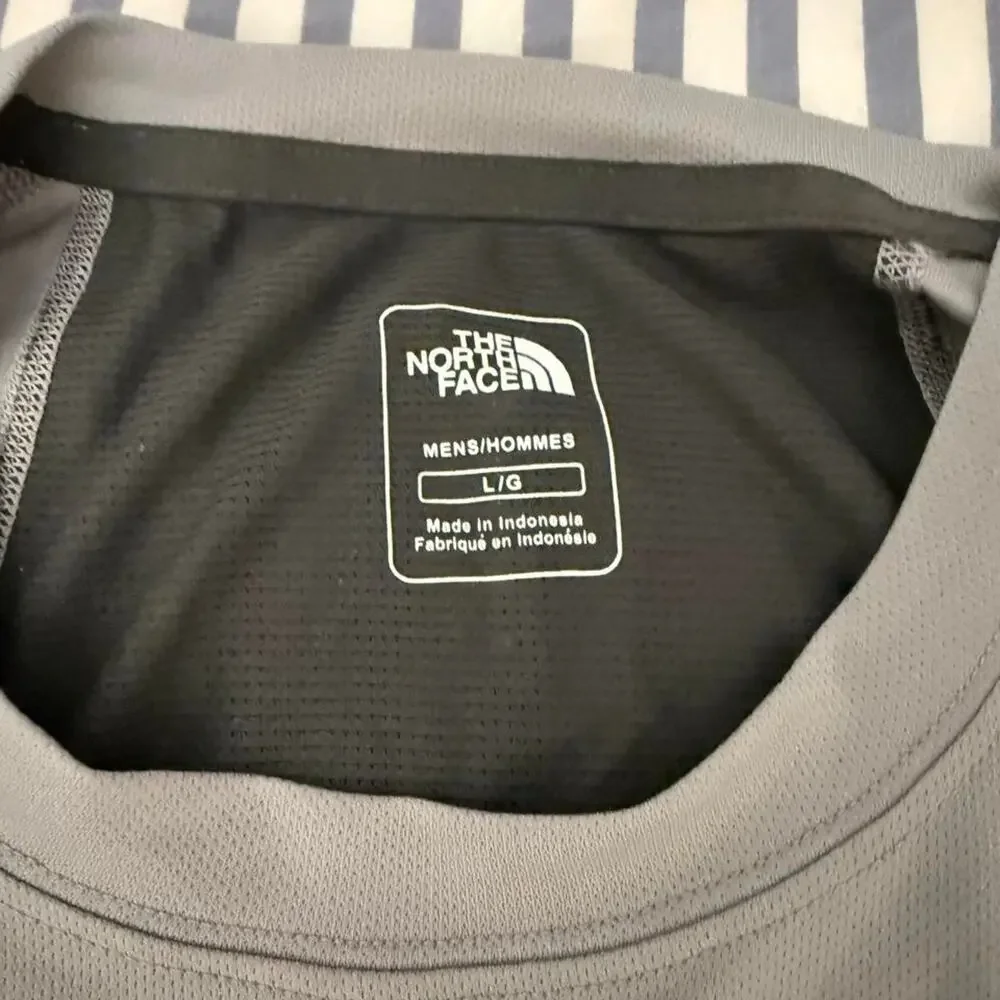 The north face gray long sleeve shirt